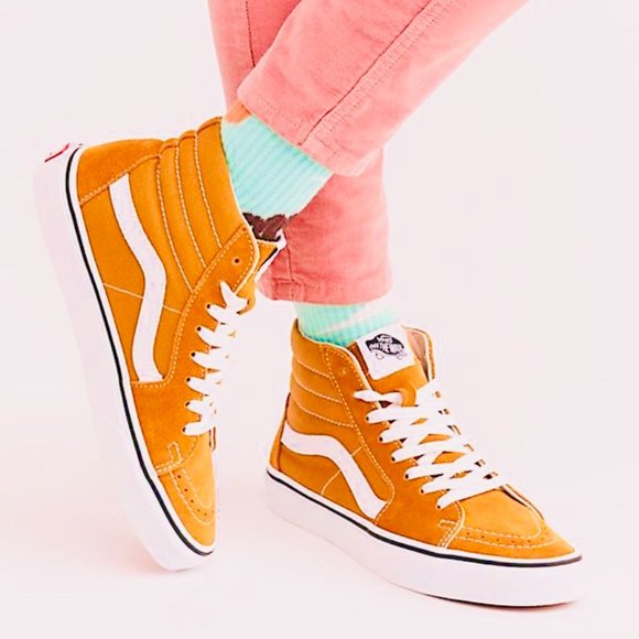 vans Shoes - Vans SK8 Hi Orange NWOT Women's 7.5 Men's 6